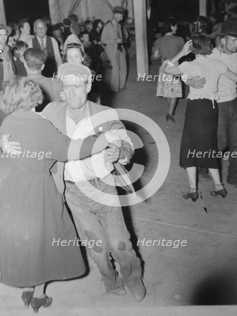 Halloween party at Shafter migrant camp, California, 1938. Creator: Dorothea Lange.
