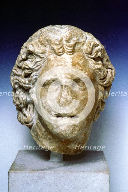 Ivory portrait bust of Alexander the Great, 4th century BC. Artist: Anon