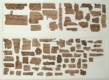 Papyri Fragments, Coptic, 7th century. Creator: Unknown.