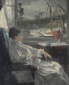 Eva Gonzalès (1849-1883) in Dieppe, c1880. Creator: Guérard-Gonzalès, Jeanne (1852-1924).