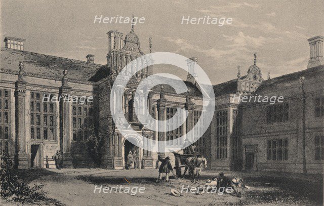 Kirby Hall, Northamptonshire, 1915. Artist: Unknown.