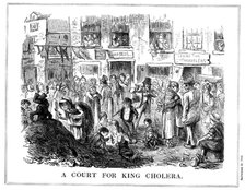 'A Court for King Cholera', 1852. Artist: Unknown