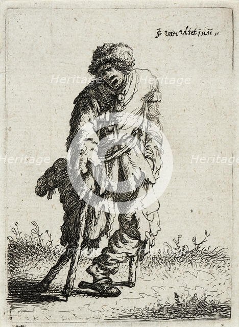 Beggar with a Wooden Leg, 1632. Creator: Jan Georg van Vliet.