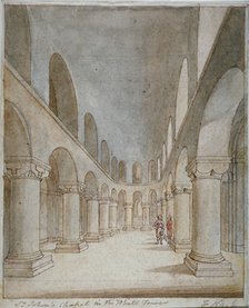 Interior view of St John's Chapel, Tower of London, c1810. Artist: Frederick Nash