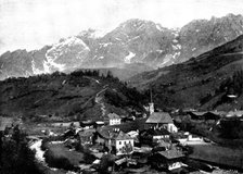 The Emperor of Austria's famous shooting quarters: Chamois Lodge, in the Salzburg Alps, 1895. Creator: George Meisenbach.