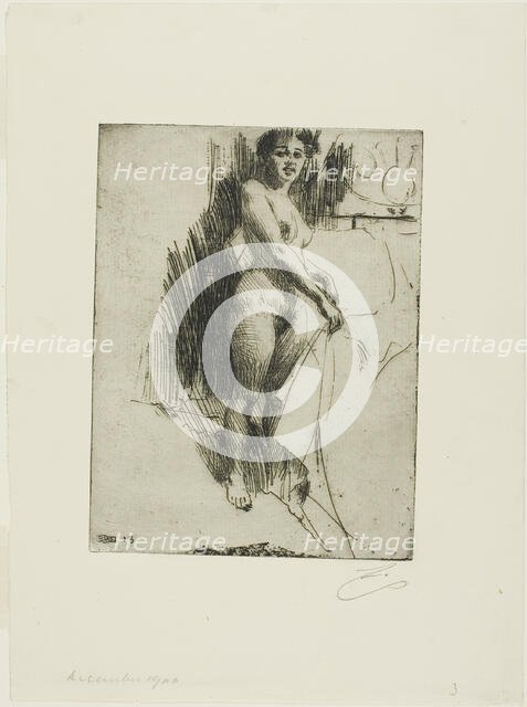 Nanette, 1903. Creator: Anders Leonard Zorn.