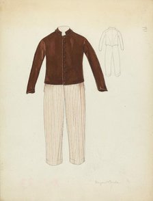 Pants and Coat, 1935/1942. Creator: Margaret Concha.