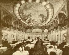 'The Lavishly Decorated Main Dining Saloon of the "Leviathan".', c1930. Creator: Unknown.