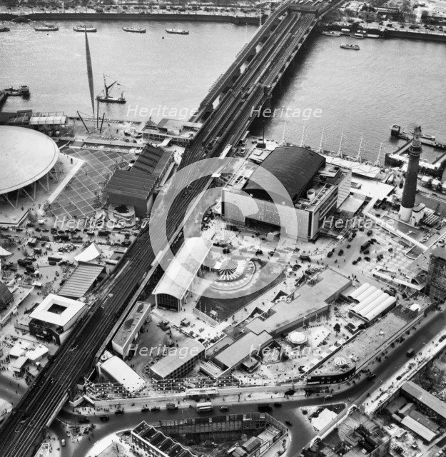 Festival of Britain site, South Bank, Lambeth, London, May 1951.  Artist: Unknown.