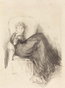 Study: Maude Seated, 1878. Creator: James Abbott McNeill Whistler.