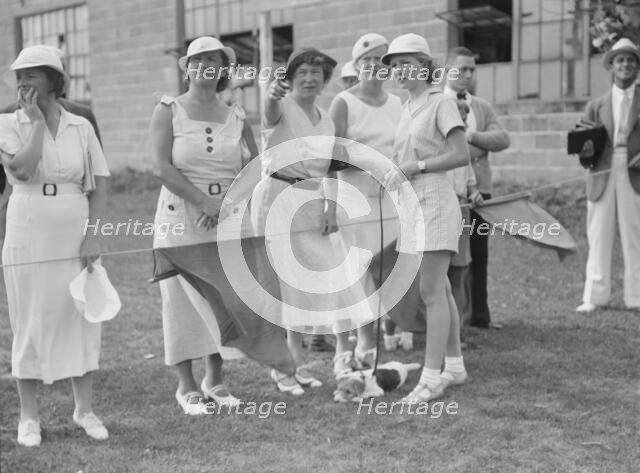 Dog show, East Hampton, Long Island, between 1933 and 1942. Creator: Arnold Genthe.