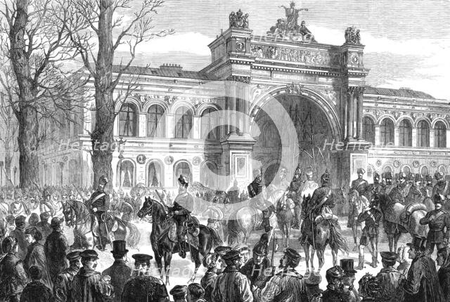 The Germans in Paris: the Palais de l'Industrie, 1871. Creator: Unknown.