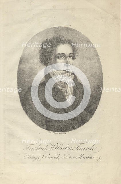 Portrait of the Clarinettist Friedrich Wilhelm Tausch (1790-1849), 1817. Creator: Winter, Heinrich Eduard von (1788-1825).