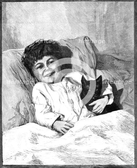 A Merry Christmas To You! from a photograph by J. Thomson, 1883. Creator: Eugène Froment.