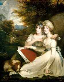 The Frankland Sisters, 1795. Creator: John Hoppner.