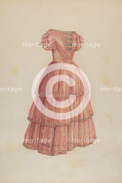 Girl's Dress, c. 1941. Creator: Winifred Gibbes.