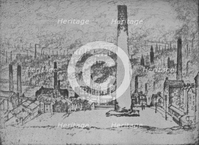 'The Great Stack, Bradford', 1909. Artist: Joseph Pennell.