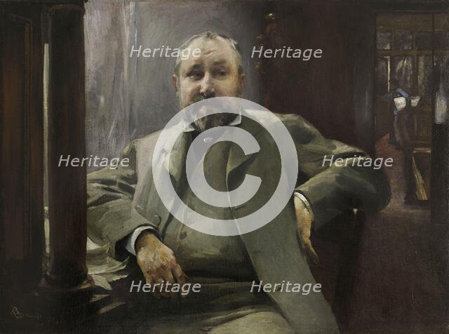 Portrait of Francis Magnard, 1884. Creator: Paul Albert Besnard.