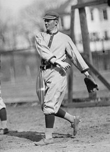 Clyde Milan, Washington Al (Baseball), 1913. Creator: Harris & Ewing.