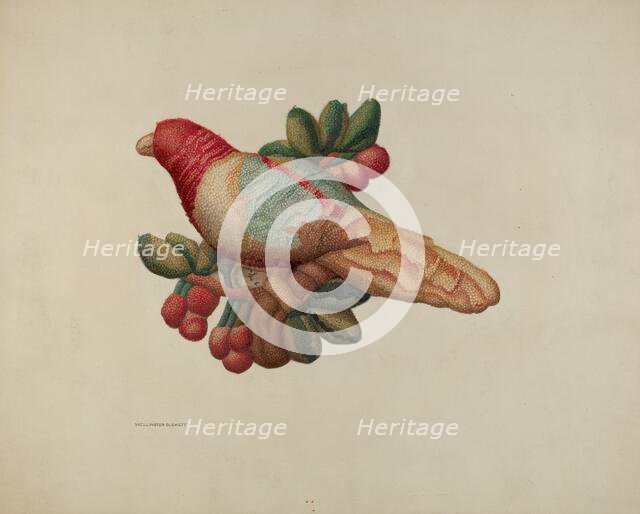 Woolen Parrot, 1940. Creator: Wellington Blewett.