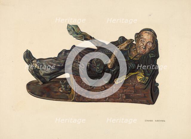 Trick Bank, c. 1939. Creator: Edward W. Buechner.