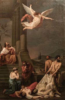 David chooses the plague, 1786. Creator: Daelli, Filippo (active End of 18th cen.).