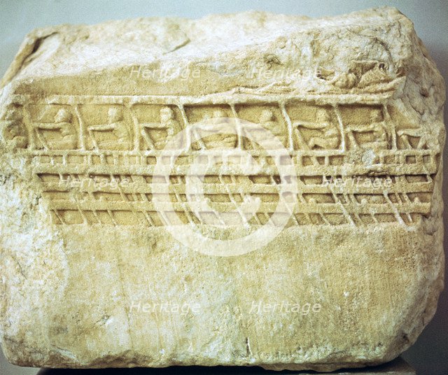 Greek relief of an Athenian warship Artist: Unknown