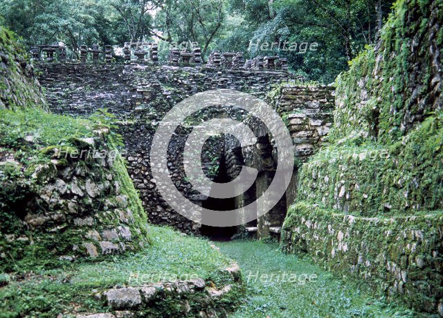 Temple of Labyrinth, Yaxchilan, Mexico, Late Classical Period, (1998). Creator: Unknown.
