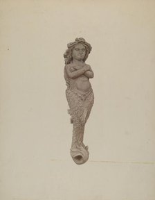 Figurehead: Mermaid, c. 1942. Creator: Lucille Chabot.