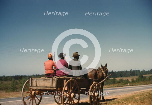 Going to town on Saturday afternoon, Greene Co., Ga., 1941. Creator: Jack Delano.