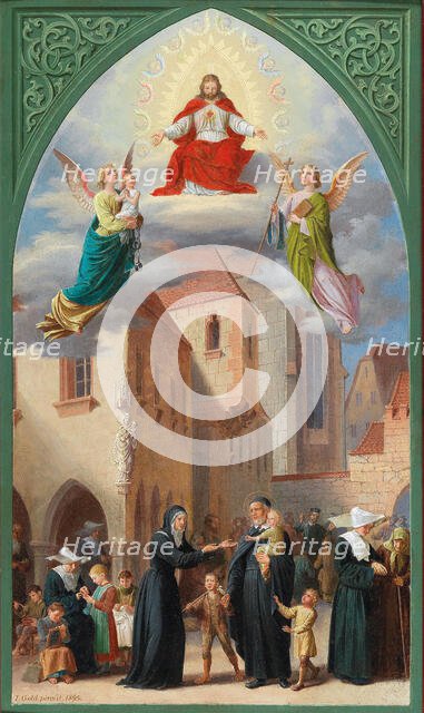 Glorification of Saint Vincent de Paul, 1895. Creator: Gold, Josef (1840-1922).