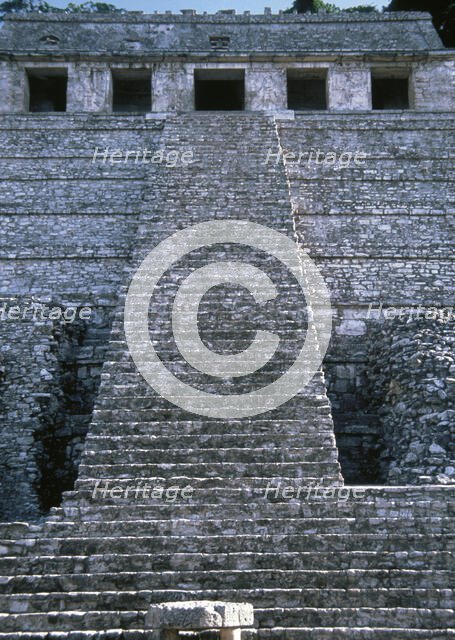 Temple of the Inscriptions, Palenque, Mexico, Mayan, 7th-8th centuries, 1998.  Creator: Unknown.