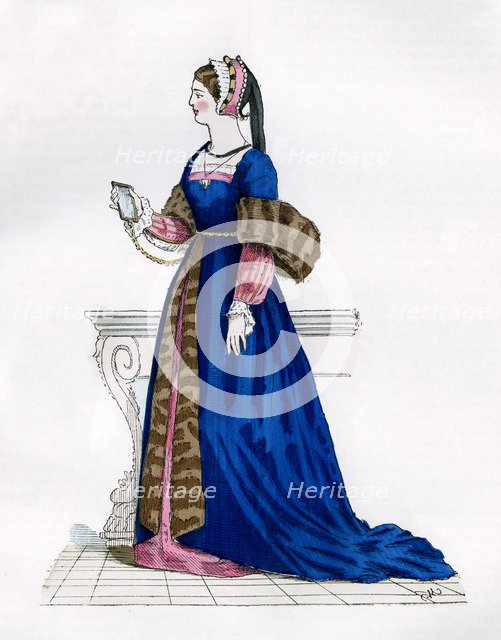 Lady from the court of Francis I of France, 16th century (1882-1884). Artist: Unknown