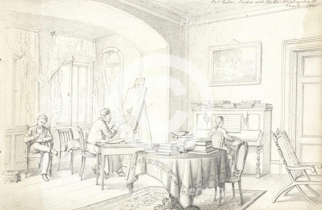 Interior Scene, 1881. Creator: Charles Christian Nahl.