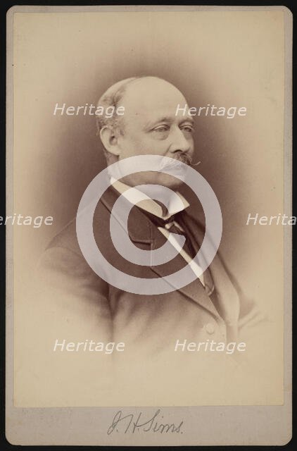 Portrait of J.H. Sims, Between 1876 and 1880. Creator: Samuel Montague Fassett.