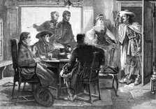 The Unwelcome Guest, drawn by J. A. Pasquier, 1872. Creator: Unknown.