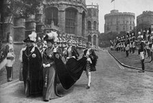 'King George V and Queen Mary in the Garter Procession at Windsor, 1913', (1951).  Creator: Unknown.