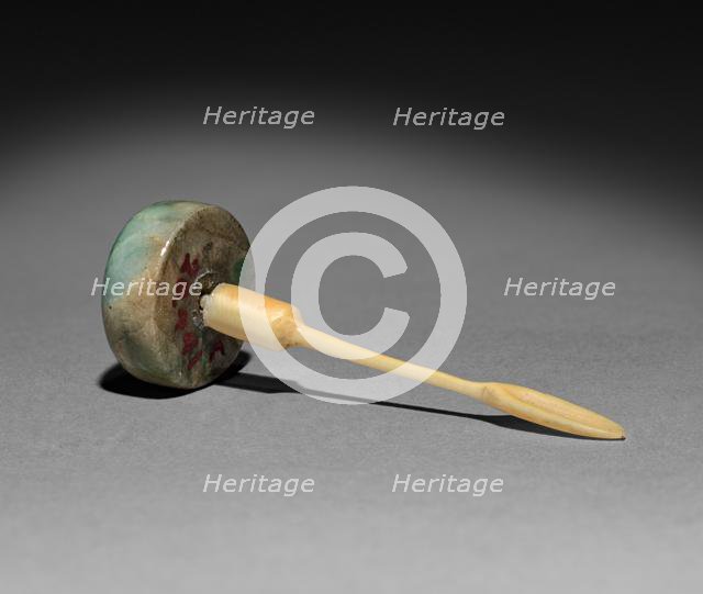 Snuff Bottle (stopper), 1644-1912. Creator: Unknown.