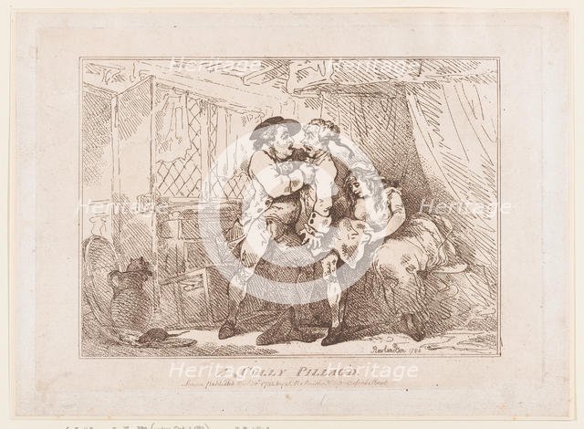 A Cully Pillag'd, November 30, 1785., November 30, 1785. Creator: Thomas Rowlandson.