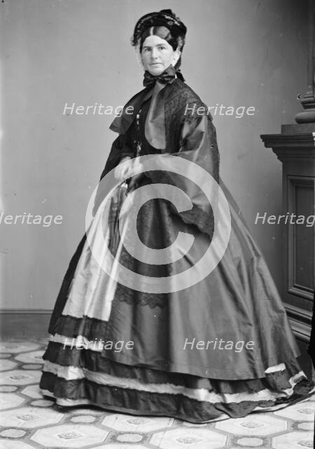 Mrs. N.P. Banks, between 1855 and 1865. Creator: Unknown.