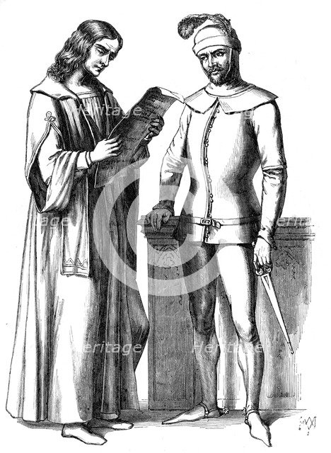 Italian costumes of the 15th century (1849). Artist: Unknown