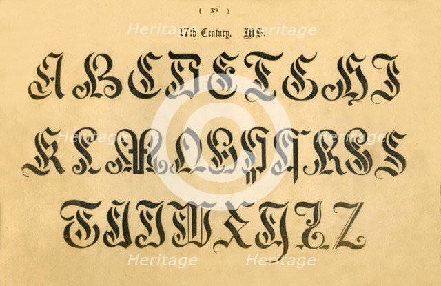 '17th Century. MS.', 1862. Artist: Unknown.