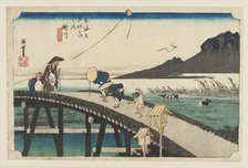 Woodblock print - Kakegawa (Akibayama enbo), 1797-1858. Artist: Ando Hiroshige.