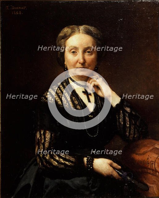 Portrait of a woman, 1868. Creator: Leon Joseph Florentin Bonnat.