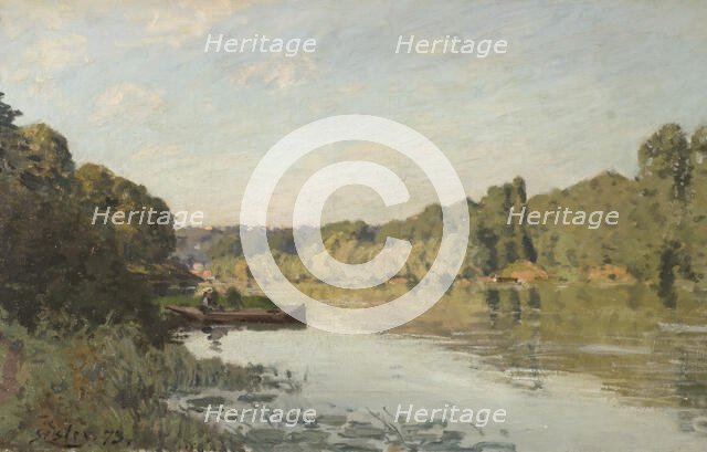 Landscape from Bougival, 1873. Creator: Alfred Sisley.