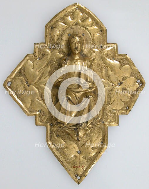 Plaque with Christ in Majesty, Italian, 14th century. Creator: Unknown.