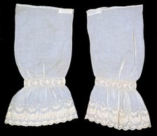 Undersleeves, American, ca. 1855. Creator: Unknown.