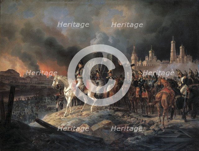 Napoleon Bonaparte in Moscow', 1840. Creator: Adam, Albrecht (1786-1862).
