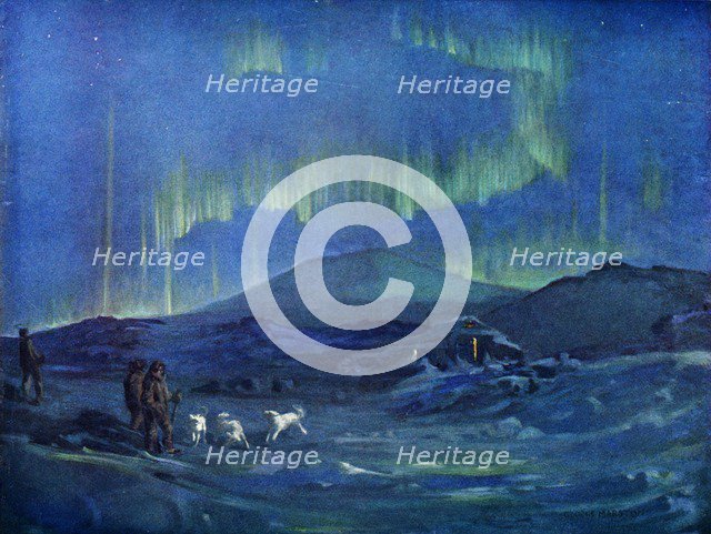 'The Aurora Australis.', c1908, (1909). Artist: George Marston.