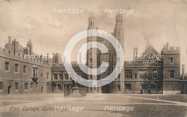 Quadrangle, Eton College, Berkshire, c1905. Artist: Unknown.